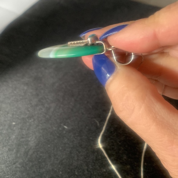 Opal and agate necklace - Picture 4 of 5